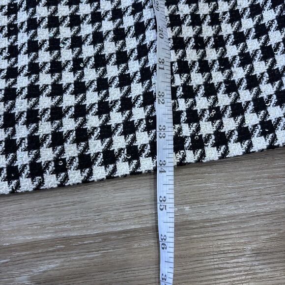 Lilly Pulitzer Shift Dress Size 4 Doriane Boucle Noir Houndstooth Sequin Boucle - Picture 8 of 12